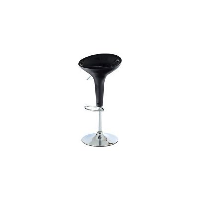 Autronic Barová židle - chrom/plast černý AUB-9002 BK