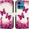 PROTEMIO 97064 ART Peňaženkový kryt pre Motorola Moto G75 5G PINK BUTTERFLY