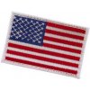 101 INC Nášivka vlajka USA - biele lemovanie
