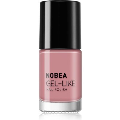 NOBEA Day-to-Day Gel-like Nail Polish lak na nechty s gélovým efektom odtieň Timid pink #N04 6 ml