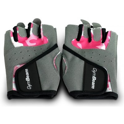 Fitness Dámske rukavice Camo Pink - GymBeam camo ružová M