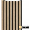 WALL CONCEPT flexi obkladový panel Dub Butterscotch, čierny filc + MDF, 2750x285x17 mm, 0,78 m2