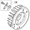 ND MAKITA / DOLMAR Magneto, ventilátor, PS460, PS4605, PS500, DCS4600, 181141104 (46d) (Originál)