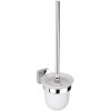 Sapho Insia WC štětka závěsná chrom mléčné sklo IS008