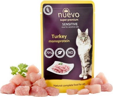 Nuevo Cat Sensitive Turkey Monoprotein 16 x 85 g