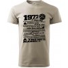 1972 v kocke - Klasické pánske tričko vyššej gramáže - S ( Ľadovo sivá )