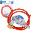 GEKO G80544 Sada pro připojení propanbutanové láhve (úhlový regulátor, svorky, hadice 2 m)
