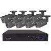 Securia Pro IP kamerový systém NVR8CHV8S-B smart SONY, čierny, kov Nahrávanie: 2TB disk