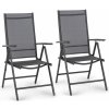 Blumfeldt London Lite, skladacie stoličky, 2 ks, 56,5 x 107 x 68 cm, ComfortMesh, hliník (GDMB8-Almeria-1)