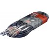 Stagg STC3PCM, kabel 2x RCA/2x JACK, 3 m