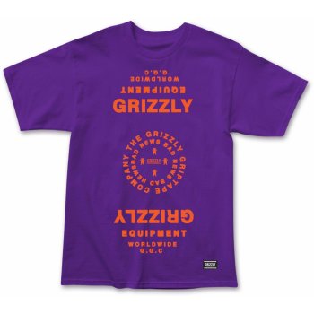 Grizzly Mirrored Tee purple