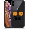 Picasee silikónový prehľadný obal pre Apple iPhone XS Max - Hallo Fall
