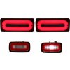 KITT Full LED Taillights Light Bar with Fog Lamp suitable for Mercedes G-class W463 (1989-2015) RED Dynamic Sequential Turning Lights