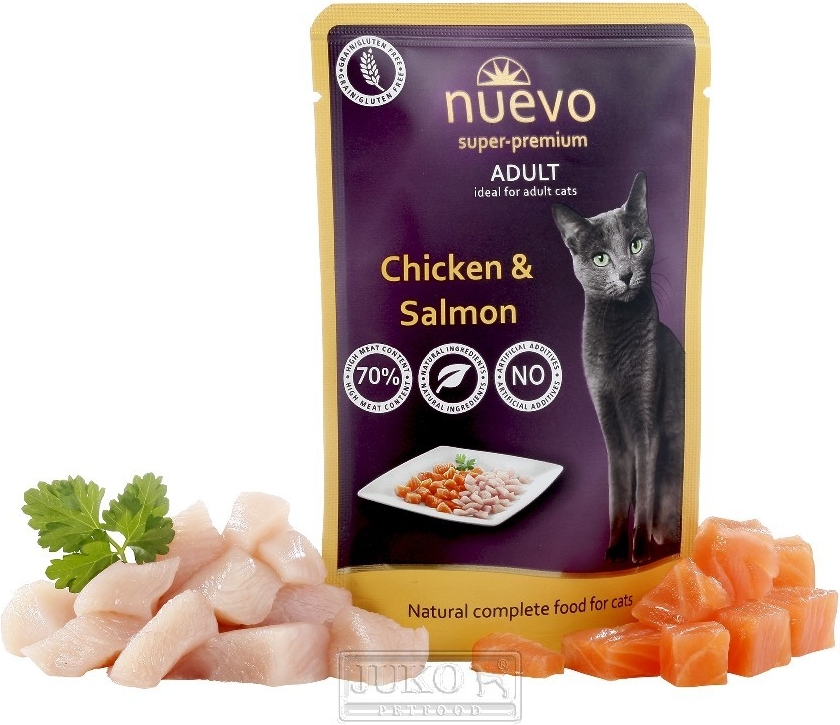 Nuevo Cat adult kura a losos 85 g