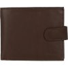 Pánska kožená hnedá peňaženka - Delami 9371 hnedá