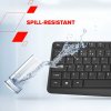 CANYON keyboard KB-W01 EN/CS Wireless Black