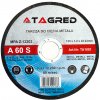 TAGRED 125mm 1,2mm 22,2mm kotúč na rezanie kovov