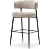 Hector Čalouněná barová židle Rosario béžová/černá