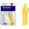 MERCATOR žlté 2 ks latexové rukavice do domácnosti žlté - L