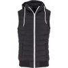 Small Bubble Hooded Vest blk/wht