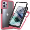 Obojstranný Gumený kryt Shockproof na Motorola Moto G13 / G23 / G53 5G - Ružová