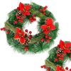 SPRINGOS Adventný veniec svietiaci s ozdobami 30cm, vianočné dekorácie