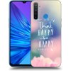 Picasee silikónový čierny obal pre Realme 5 - Mysli pozitívne!