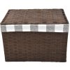 Vingo Úložný box s vekom hnedy 43x32 cm v. 30 cm