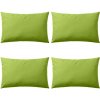 Vankúše do exteriéru 4 ks jablkovo zelené 60x40 cm-ForU-132293