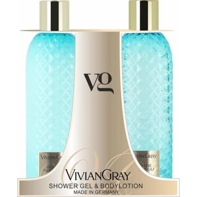 Vivian Gray Jasmine and Patchouli luxusný sprchový gél 300 ml + luxusné telové mlieko 300 ml