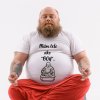 Vtipné tričko telo ako boh Farba: Biela, Veľkosť: XXL