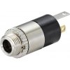Konektor jack 3,5mm stereo na panel s maticou