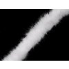 Všívacia lemovka / lampas z umelej kožušiny okrúhla šírka 2 cm - 1 m 1 Off White