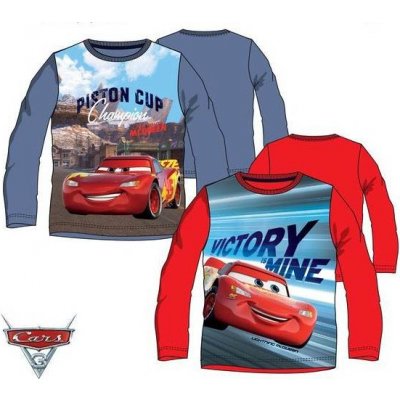 Javoli detské tričko dlhý rukáv Disney Cars modré