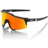 100% okuliare Speedcraft Soft Tact Black HiPer červené zrkadlové sklá 100% 61001-100-43