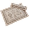 TEXICOP Gobelínové prestieranie obrúsok A005 sivé kaki Bavlna/polyester 4ks 30x50cm prestieranie