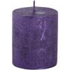 Rustikálna sviečka 7cm PROVENCE fialová