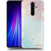 Picasee silikónový prehľadný obal pre Xiaomi Redmi Note 8 Pro - Kvetinový vzor