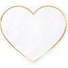 Party Deco SPK12-019ME Papierové servítky White Love 14,3x12,5 cm