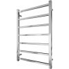 Mario-Radiators | Kúpeľňový rebríkový radiátor INOX TOKIO 161W/230V 77x53 cm nerez/lesklý chróm | 1.7.044615.P