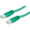 UTP Patchkábel 10m cat.6, zelený, Cu