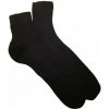 FINE KOTNÍK členkové bavlnené ponožky - 100% bavlna Čierna 46-47 3 páry