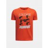 Chlapčenské tričko Under Armour UA B SPLIT BIG LOGO SS Oranžová YXS
