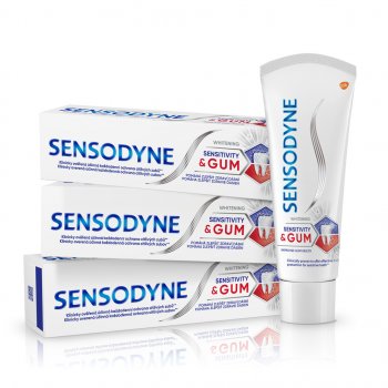 Sensodyne Sensitivity&Gum Whitening zubní pasta 3 x 75 ml