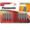 PANASONIC Alkalické batérie Pre Power LR6PPG/8BW AA 1, 5V (Blister 8ks)