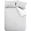 Sivé bavlnené obliečky na dvojlôžko 200x200 cm Ashford Stripe – Bianca
