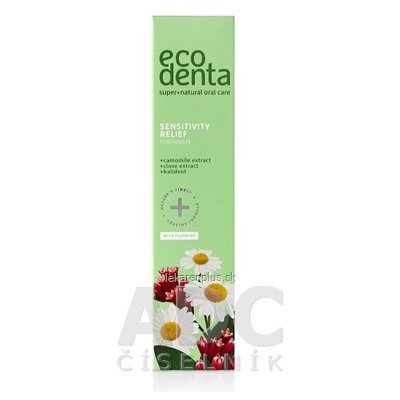 EcoDenta SENSITIVITY RELIEF zubná pasta na citlivé zuby s extraktom z harmančeka 1x100 ml