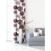Záves dekoračný alebo látka, New York Jiřiny, vínové, 150 cm 150 cm