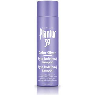 Plantur 39 Color Silver Shampoo - Fyto-kofeínový šampón neutralizujúci žlté tóny 250 ml