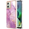 VSETKONAMOBIL 66239 IMD MARBLE Ochranný kryt pre Motorola Moto G54 5G / G54 Power Edition 5G PURPLE